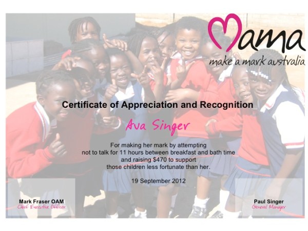 4 year old Ava makes her mark!