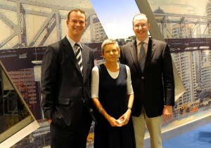 Mark and Paul with Narelle Oliver