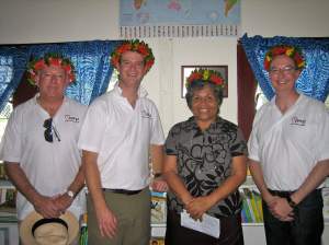 John, Paul and Mark with the Minister for Education.