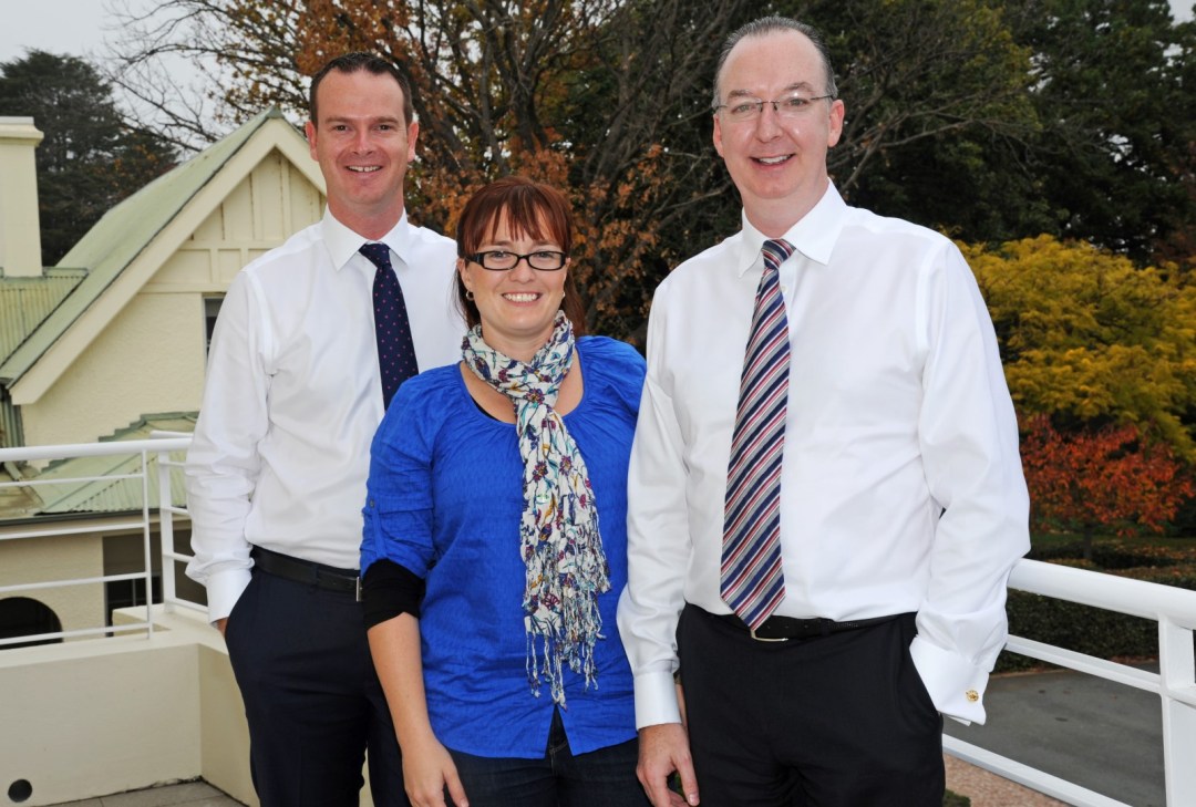 L to R: Paul Singer, Leigh Pirie and Mark Fraser