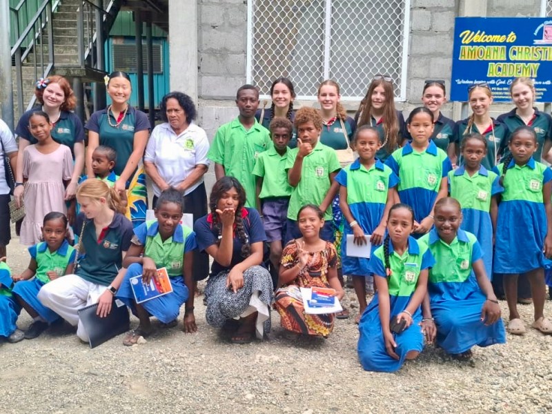 Building connections in Honiara: Australian students sisit MAMA partner schools